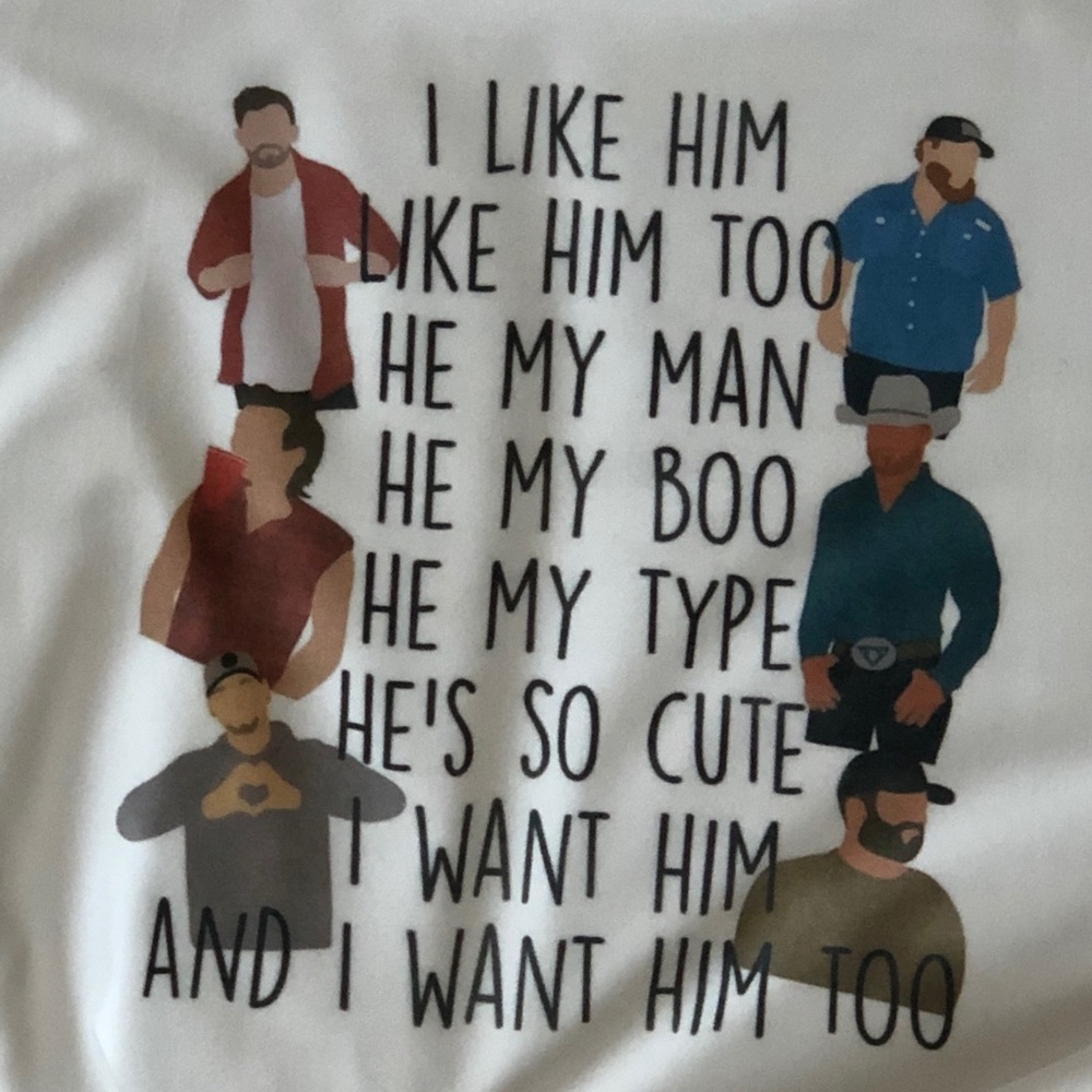 Custom music star inspired I want him tee